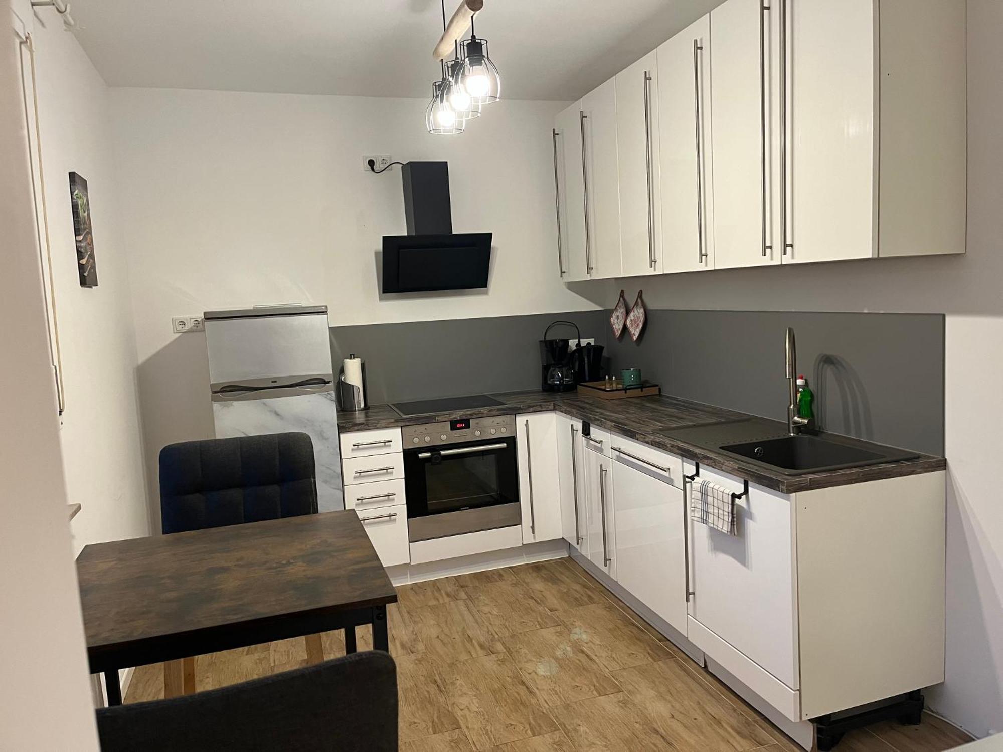 Wunderschoene Ferienwohnung Mit Balkon Auf Dem Bauernhof Greven Bagian luar foto