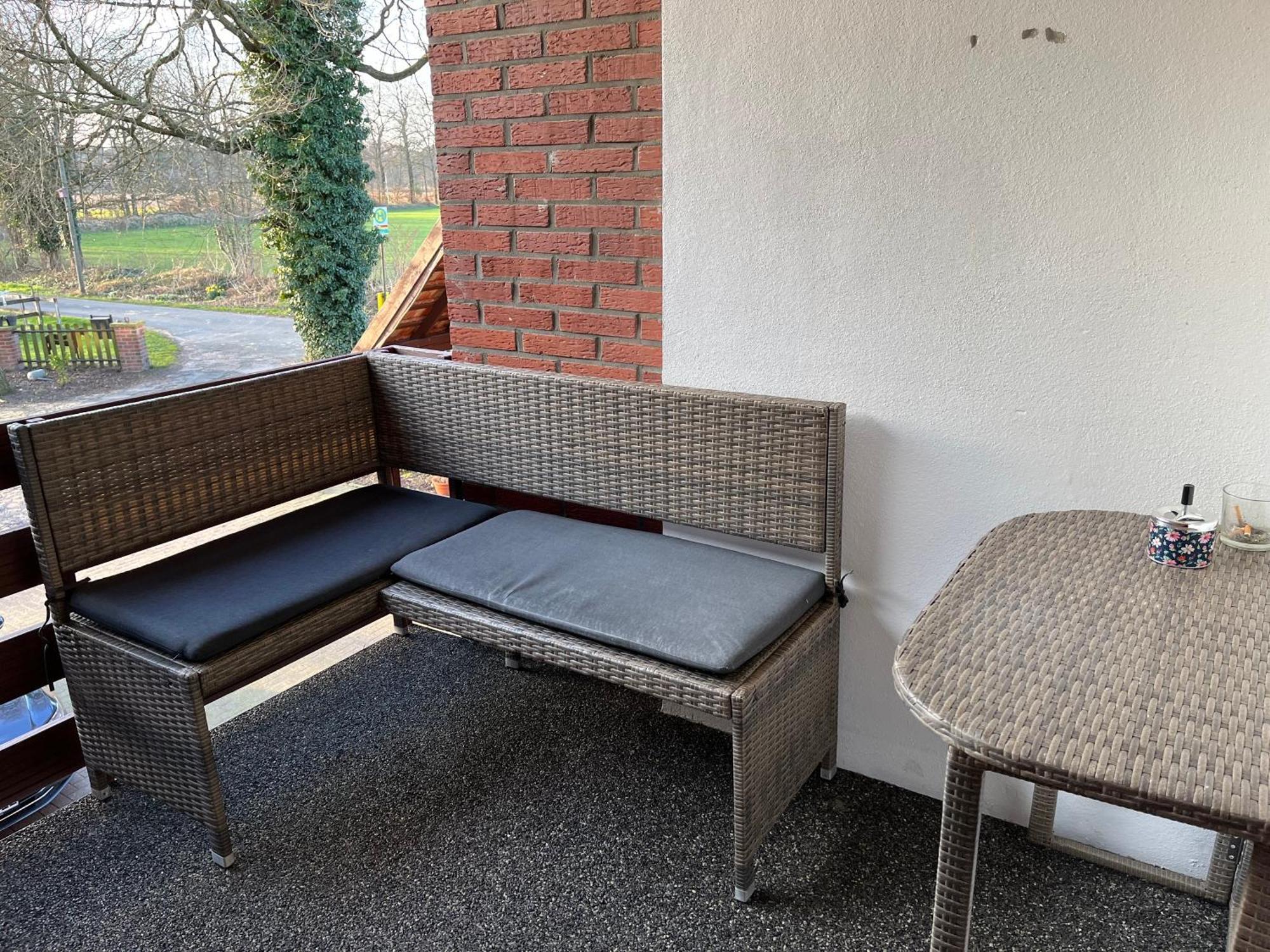 Wunderschoene Ferienwohnung Mit Balkon Auf Dem Bauernhof Greven Bagian luar foto