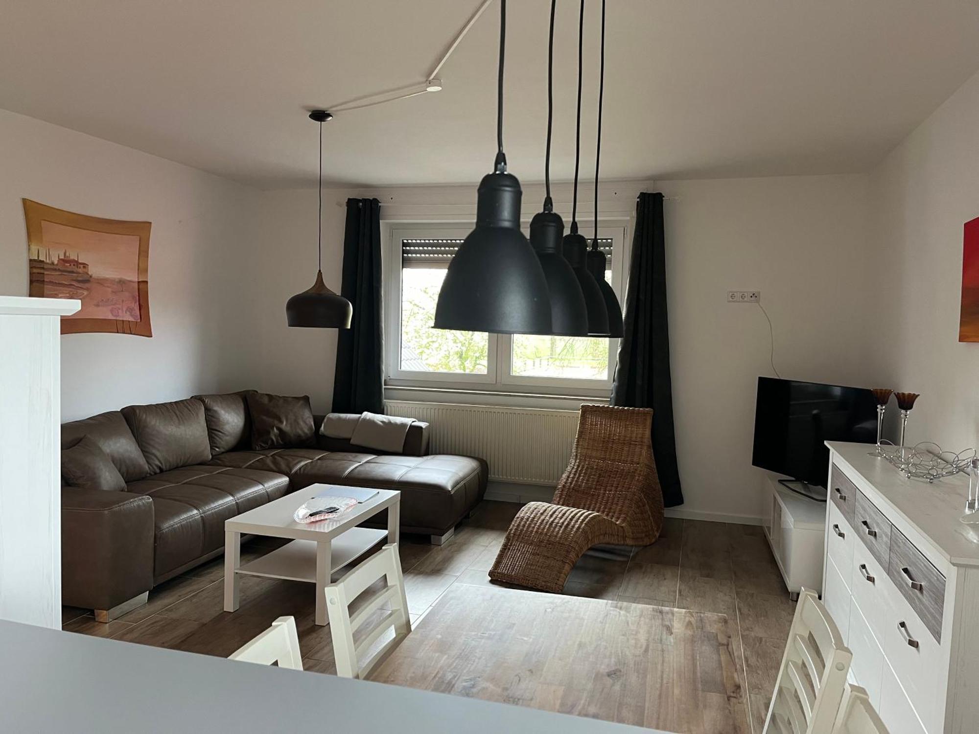 Wunderschoene Ferienwohnung Mit Balkon Auf Dem Bauernhof Greven Bagian luar foto
